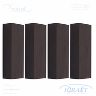 ICRAFT 4PCS Ebony Wood Lumber, Ebony 12cm x 4cm x 2.5cm(4.72 * 1.57 * 0.98in） Ebony Handle Plate, Pr