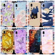 For Samsung Galaxy A2 Core Casing Popular Flower Soft Silicone Transparent Cover For Samsung A2Core 