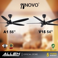 🔥NEW🔥 INOVO  Ceiling fans  A1 &amp; V15 56"/ 54" Inch   Kipas Siling DC Motor 5 Blades 16-Speed Remote Control