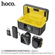 ไมโครโฟนไร้สายแบบแม่เหล็ก HOCO L17 Wireless microphone รองรับ Android / iOS เสียงชัด ตัดเสียงรบกวนได