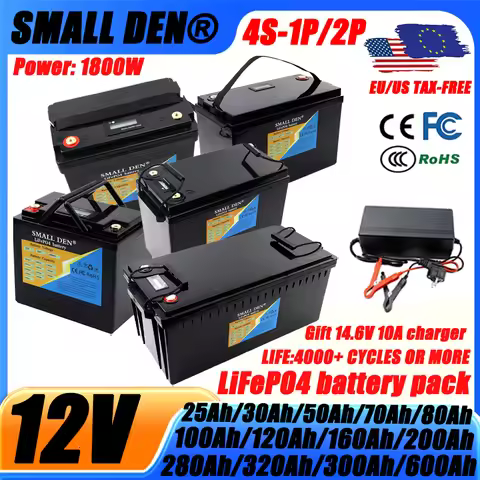 Lifepo4 battery pack 12V 25Ah 30Ah 70Ah 80Ah 100Ah 120Ah 160Ah 200Ah 280Ah 300Ah 320Ah 600Ah outdoor