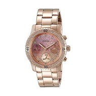 GUESS Women's W0774L3 Rose Gold-tone Watch With Pink Multi-function Dial