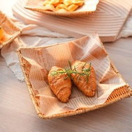 Creative dim sum melon seed plate imitation rattan woven retro dried fruit plate living room snack s