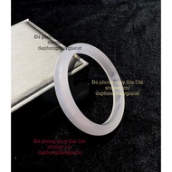 Super beautiful 10.5mm thick Translucent Chalcedony ring, size 53-60mm