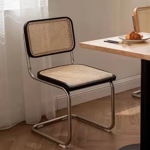 Kitchen Rattan Nordic Dining Chair Cesca Wooden Salon Design Ergonomic Dining Chair Modern Luxury Ca