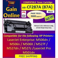 Compatible Toner CF287A (87A) for HP Printers LaserJet Enterprise M506 series M527 series and LaserJ