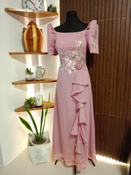 premium filipiniana mother dress chiffon
