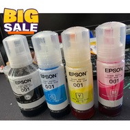 (ชุดรวม 4 สี) หมึกเติมของแท้ เอปสัน EPSON 001 มีกล่อง ของแท้ 100% รุ่น L4150,L4160,L4260,L6160,L6170,L6190,L6191,L14150 #หมึกเครื่องปริ้น hp #หมึกปริ้น   #หมึกสี   #หมึกปริ้นเตอร์  #ตลับหมึก