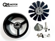 ใบพัดดักแฟน ใบพัด+เบ้า พัดลมเจ็ท Qx Duct Fan 64mm. 12ใบพัด DUC0025