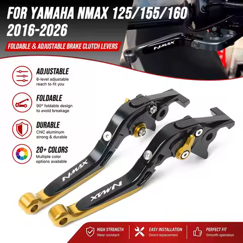 Motorcycle Accessories CNC Adjustable Folding Brake Clutch Levers For Yamaha NMAX155 NMAX150 NMAX125