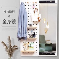 LP-8 Get coupons🪁Invisible Full-Length Mirror Wire-Wrap Board Push-Pull Invisible Dressing Mirror Home Mirror Wall-Mount