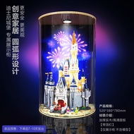 Ready Stock LEGO 71040 Disney Castle Round Display Box LEGO Building Block Model Display Box Storage Box Dust Cover