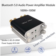 TPA3116D2 100W+100W AMP amplifier with AUX USB ZK-1002D Bluetooth 5.0 stereo audio power amplifier b