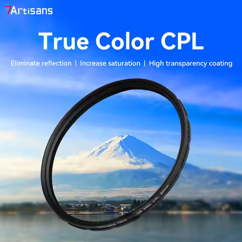 7artisans True CPL Filter Ring for Camera Lens 46-82mm Multi-Size Anti-Glare Circular Polarizer Fit 