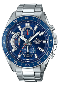 Casio Edifice นาฬิกาข้อมือผู้ชาย สายสแตนเลส  รุ่น EFV-550D,EFV-550D-2A (CMG) - สีเงิน