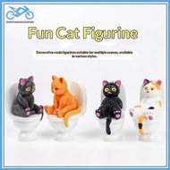 EVER Adorable Animal Toilet Cat Figurines 1/4/5 Pcs Resin Multiple Funny Styles Small Statue for Bir