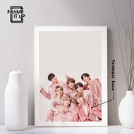 Free wooden packing 16R Photo Frame (40x50cm) with Glass - 16R Frame - Aesthetic BTS and BLACKPINK W