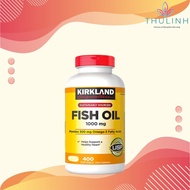 Viên uống dầu cá fish oil 1000mg Kirkland 400 viên Mỹ
