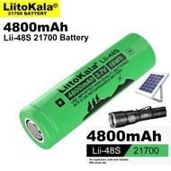 LiitoKala Original Lii-48S 3.7V 4800mAh 21700 Battery 9.6A Power 2C Rate Discharge Lithium Batteries