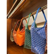 GO #2024 Channel Original Leather Female Bag Printed hobo Underarm Bag Shoulder Tote Shopping Bag