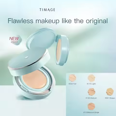 TIMAGE Caitang Native Skin Original Brightening Cushion Cream Foundation Moisturizing Concealer Rare