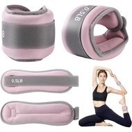 Ankle Weights for Women & Kids - 0.5LB/1LB Each Wrist/Ankle Weight Pair (1LB/2LB Total) Adjustable A
