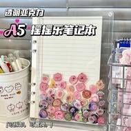 Transparent Acrylic the Hokey Pokey Notebook A5 Good-looking 6-Hole Diy Loose Spiral Notebook