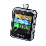 FNIRSI เครื่องทดสอบโปรโตคอลชาร์จเร็วชนิด C แรงดัน PD3.1 FNB-C2และมิเตอร์กระแส