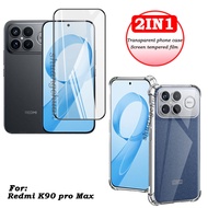 2IN1 For Redmi K90 Pro Max screen tempered glass protective film Redmi K90 Pro Max Transparent phone