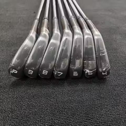 New Brand Golf Irons SetBlack P 790 456789p with Shaft and Grip P790 Golf Club Iron set 7pcs Head Co