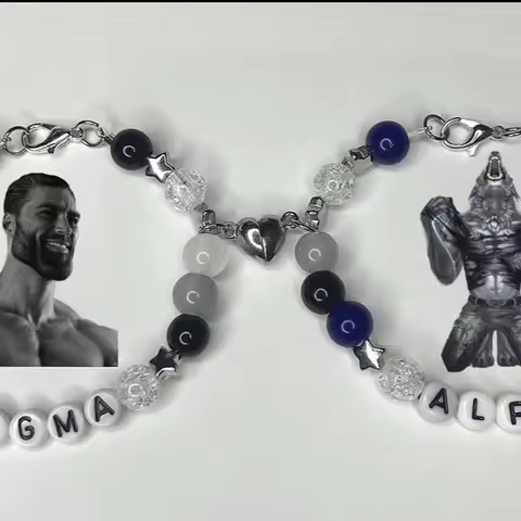︎︎Handmade Sigma&alpha bracelets ︎︎