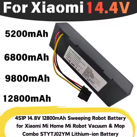 14.4V 12.8Ah Rechargeable battery For Xiaomi Mijia Robot Vacuum Mop 3C 2S P XMSTJQR2S STYTJ02YM Swee