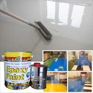 ( 5 Liter ) EPOXY PAINT ( HEAVY DUTY BRAND ) 5L  Two Pack Epoxy Floor Paint 4L Epoxy + 1L Hardener