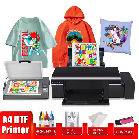 A4 DTF Printer L805 a4 dtf transfer printer for Epson l805 dtf printer bundle A4 t shirt printing ma