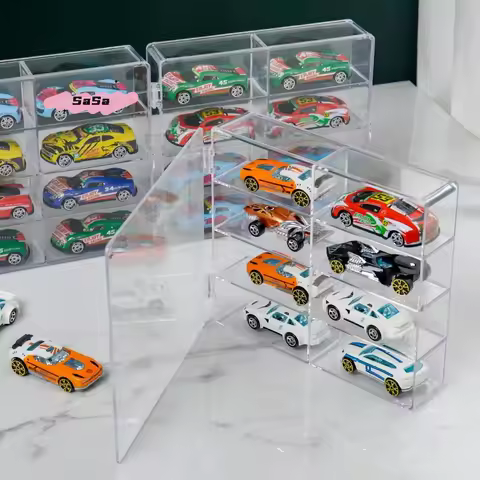 S-8-grid Acrylic Storage Rack Creative Toys/gifts Transparent Display Stand Collection Enthusiasts S