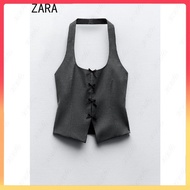 Zara New Style Bow Knot Halter Neck Collar Top9094536