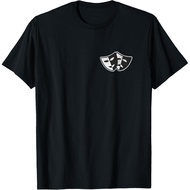 Men's cotton T-shirt Theatre Masks Drama and Comedy Sad and Laughing T-Shirt Fast Shipping 4XL , 5XL