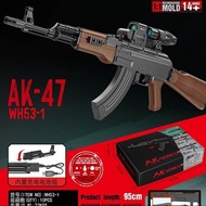 Mainan Anak Cowok Tembak Water Gell Blaster WGB AK47 Weihui Elektrik Dual Mode Full Auto Baterai Cas