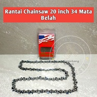 MATA MESIN Senso Chain 20 Inch 34 Split Blades PRO-QUIP Brand Original 20 inch 34 Split Blades Chain