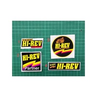 Hi-Rev / HI-REV Lubricants Engine Oil Logo Sticker Printing Laminated Reflective #hirev #hi-rev