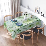 Minimalist Dining Tablecloth Green Abstract Design for Home Decor 152x229cm 4b8