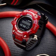 Montres Company 香港註冊公司(33年老店) 卡西歐 CASIO G-Shock 藍牙 藍芽 Blue Tooth BlueTooth 計步器 卡路里計算 黑紅色 超大錶徑 GBD100
