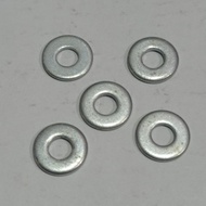 White M4 PlateRing RP M 4 WHITE GALVANIZED 100pcs