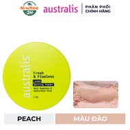 Phấn Phủ Australis Dạng Bột Mịn Lì Màu Đào 3.6g