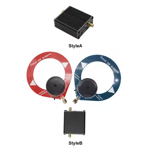 High Impedance Amplifier Donut Antenna 1Hz-300MHz Circular Antenna for HackRF One Built-In 600mah Ba