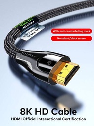 8K HDMI線纜2.148Gbps6.6英尺高速HDMI線纜4K120Hz8K60HzDTS:X/HDCP/HDR/eARC