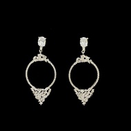 Silver Fashion Diamond Earrings