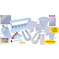 Set Asas Eksperimen Sains Dan Sukatan Set Science Tools Experiment Tabung Uji, Rak Tabung Uji Test T