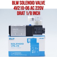 BLW Solenoid Valve 4V210-06 4V210 - 06 AC 220V Thread 1/8" 1/8 inch AC220V AC220 Direct Valve For Pn