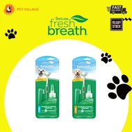 TROPICLEAN Fresh Breath Oral Care Kit For Dogs - Small/Medium 59ml口腔护理套件-小型/中型59毫升
